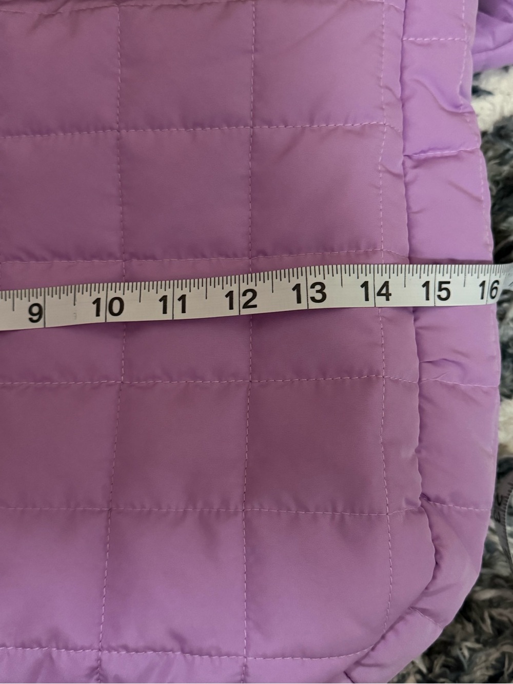 Ulta Beauty Quilted Shoulder Bag - Lavender Purple - Picture 4 of 6